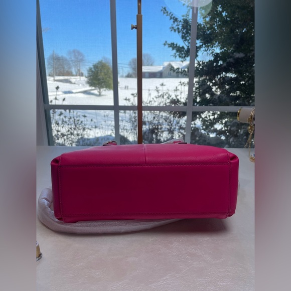 Coach NWT Madison Saffiano Leather Mini Christie Carryall in Pink Ruby - Picture 14 of 16